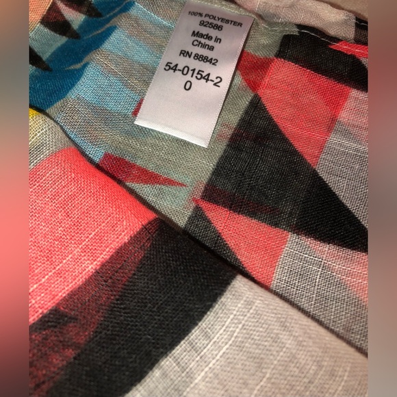 NWOT Tribal Print /Southwest /Aztec Design Fringe Scarf/Wrap - Picture 11 of 11